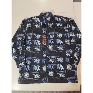Vintage Y2K Southpole Shirt Mens Large NWT Deadstock Graffiti All Over Print AOP